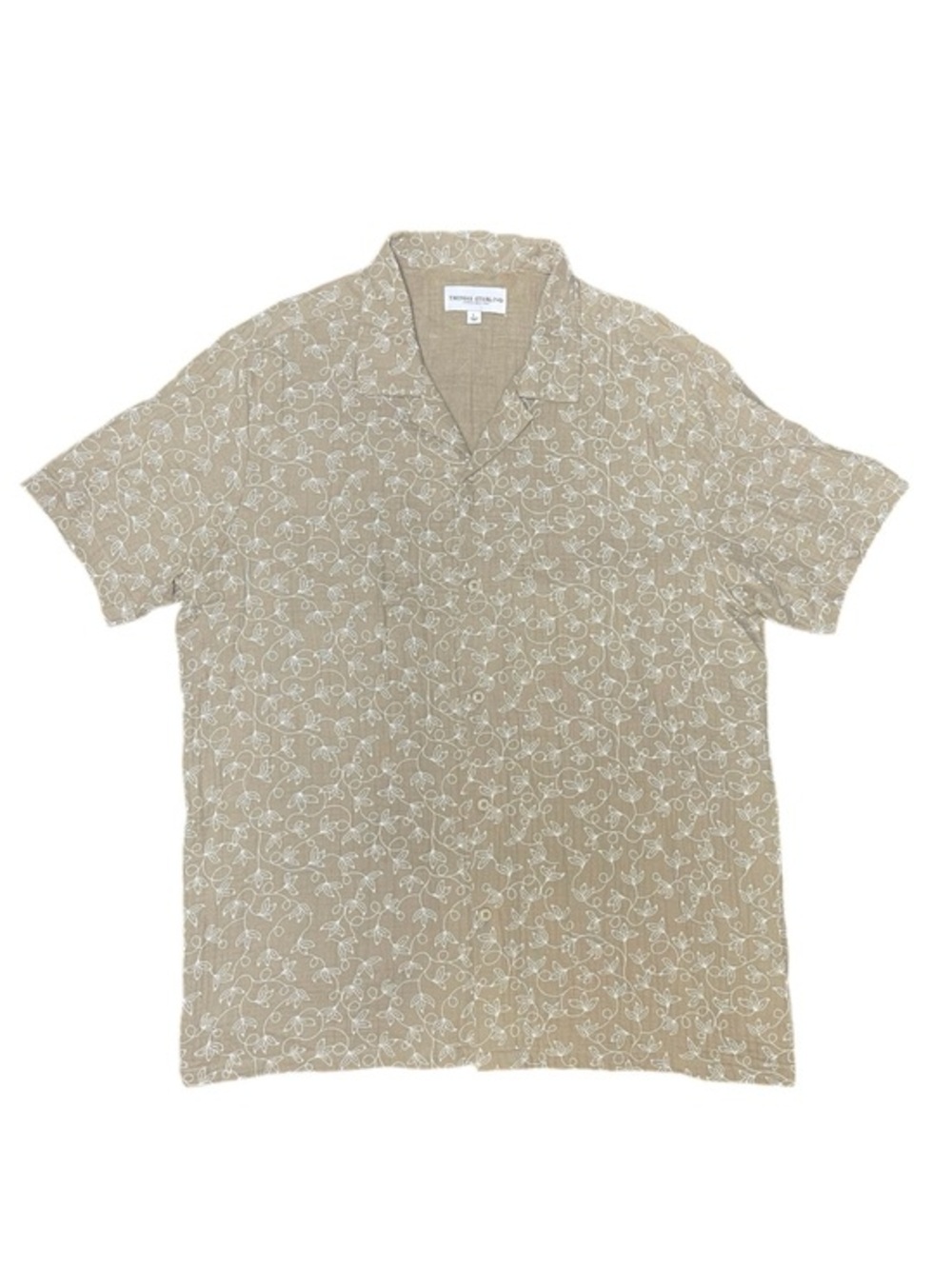 NWOT: Mens Thomas Sterling Embroidered Pattern Mens Shirt